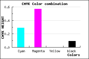 #A463E7 color CMYK mixer