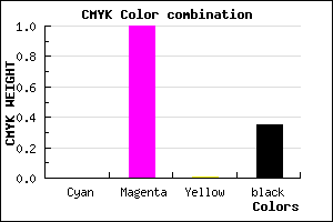 #A500A4 color CMYK mixer