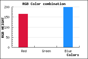 rgb background color #A500C6 mixer