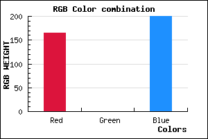 rgb background color #A500C8 mixer