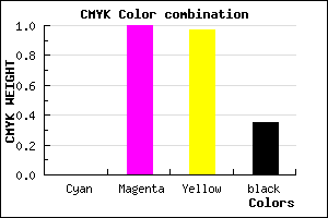 #A50005 color CMYK mixer