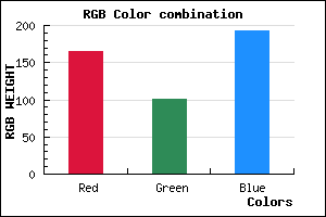 rgb background color #A565C1 mixer