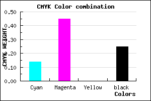 #A56AC0 color CMYK mixer