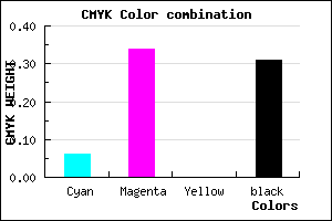 #A574B0 color CMYK mixer