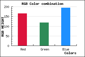 rgb background color #A576C2 mixer