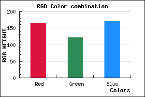 rgb background color #A579AB mixer