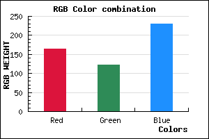 rgb background color #A57AE6 mixer