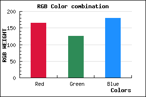 rgb background color #A57EB4 mixer