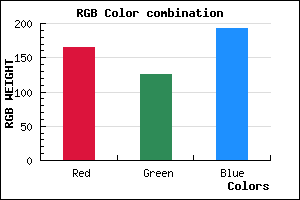 rgb background color #A57EC0 mixer