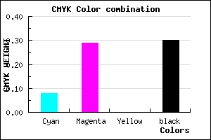 #A57FB3 color CMYK mixer