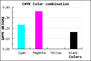 #A589D7 color CMYK mixer