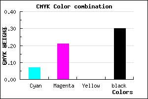 #A58CB2 color CMYK mixer