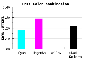#A58EC8 color CMYK mixer