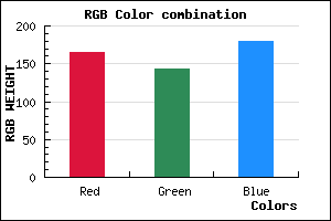 rgb background color #A58FB3 mixer