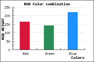 rgb background color #A58FDD mixer
