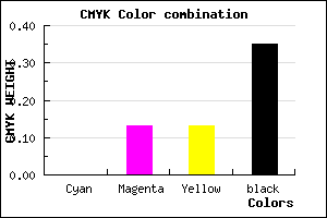 #A59090 color CMYK mixer
