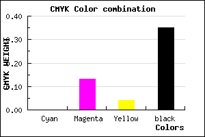 #A5909E color CMYK mixer