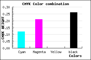 #A594BC color CMYK mixer