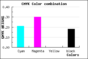 #A594D2 color CMYK mixer