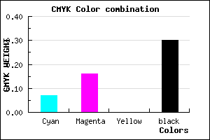 #A596B2 color CMYK mixer