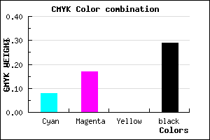 #A596B4 color CMYK mixer