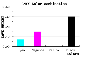 #A598B2 color CMYK mixer