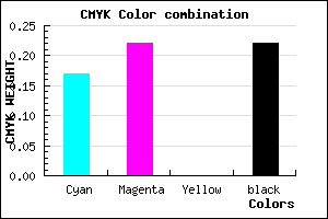 #A59BC7 color CMYK mixer