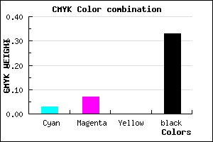 #A59EAA color CMYK mixer