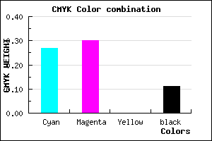#A59EE2 color CMYK mixer