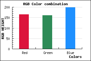 rgb background color #A5A0C6 mixer