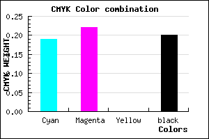 #A5A0CC color CMYK mixer