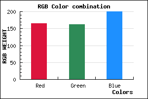 rgb background color #A5A2C8 mixer