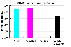 #A5A2D3 color CMYK mixer