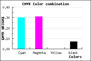 #A5A3ED color CMYK mixer