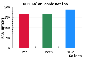rgb background color #A5A5BB mixer