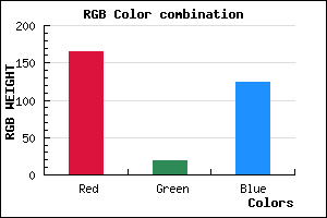 rgb background color #A5137C mixer