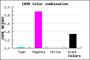 #A513A9 color CMYK mixer