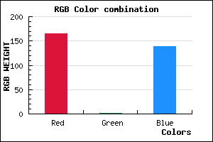 rgb background color #A5028A mixer