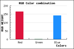 rgb background color #A5028D mixer