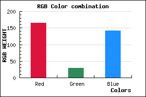 rgb background color #A51D8D mixer