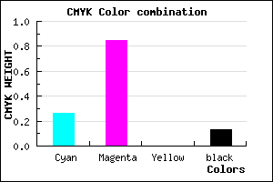#A521DE color CMYK mixer