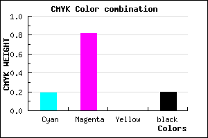 #A524CB color CMYK mixer