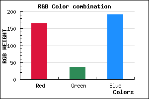 rgb background color #A525BF mixer
