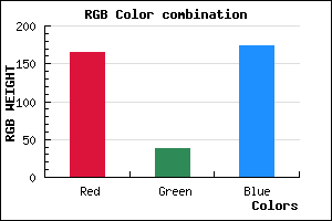rgb background color #A526AE mixer