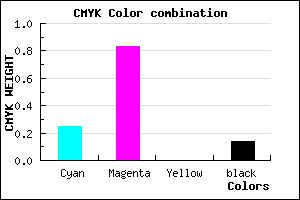 #A526DB color CMYK mixer