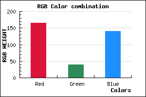rgb background color #A5288C mixer