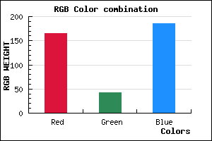 rgb background color #A52ABA mixer