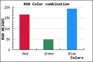 rgb background color #A530C1 mixer