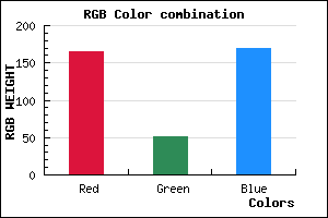 rgb background color #A533AA mixer