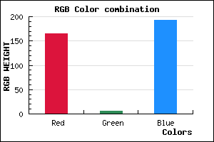 rgb background color #A506C0 mixer